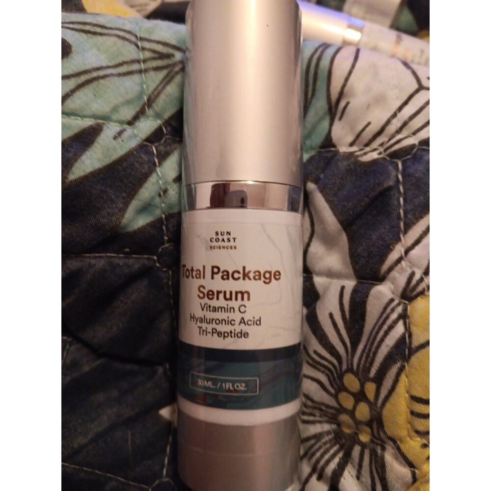 Sun Coast Sciences Total Package Serum Vitamin C Hyaluronic Acid Tri-Peptide New